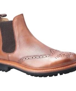 Cotswold Siddington Commando Goodyear Welt Boot Brown