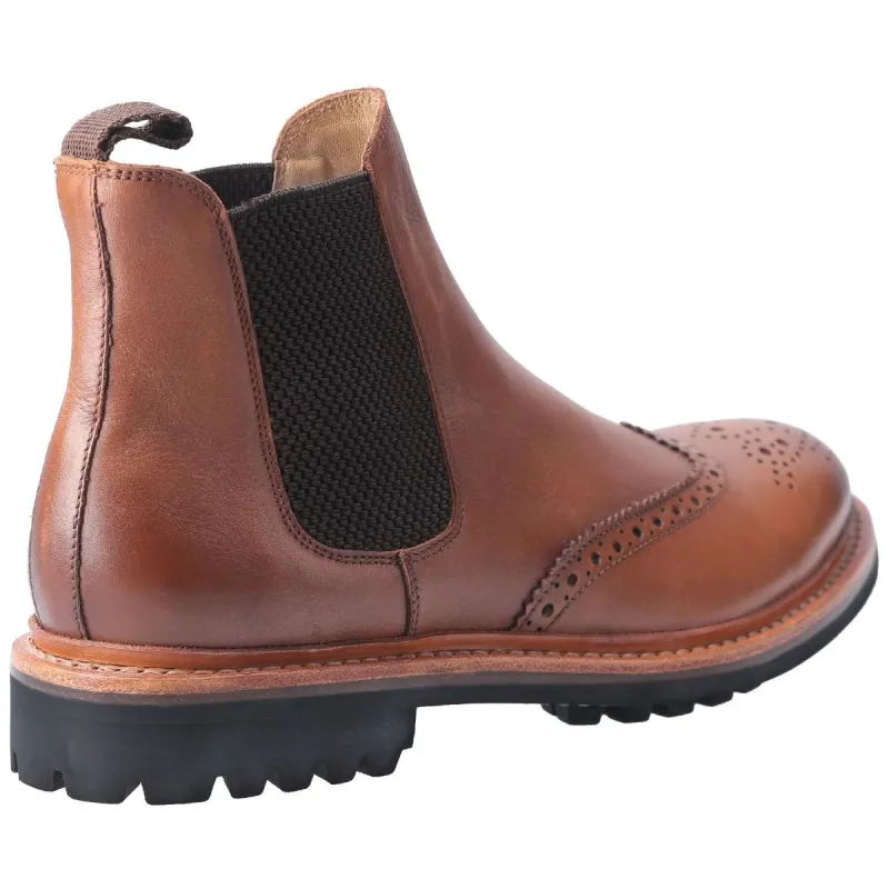 Cotswold Siddington Commando Goodyear Welt Boot Brown - Image 3