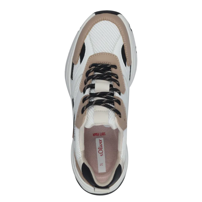 S.Oliver Womens Trainer 5-23612-44 Black Comb - Image 2