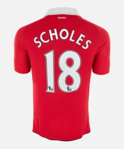2010-11 Manchester United Home Shirt Scholes [Excellent] L
