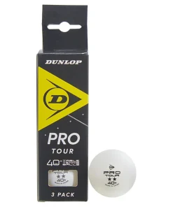 DUNLOP 40+ PRO TOUR TABLE TENNIS BALLS 3 PACK