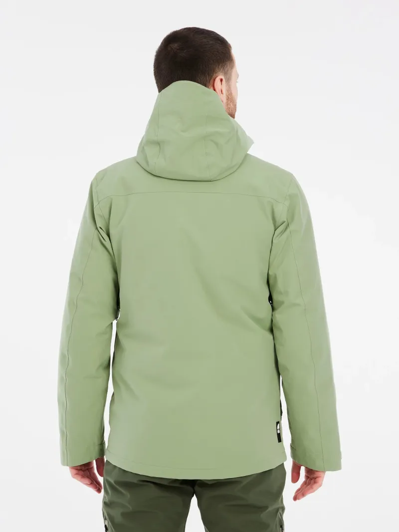 PROTEST MENS MOTHY SKI JACKET MARL GREEN - Image 2