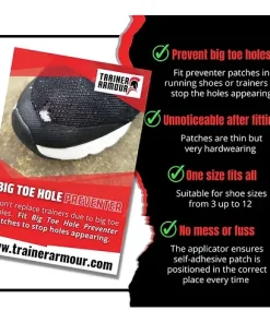 Trainer Armour Big Toe Hole Preventer White