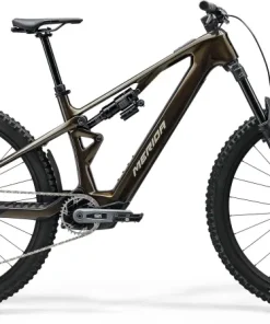 Merida eOne-Sixty SL 8000 Carbon Electric Full Suspension Mountain Bike 2025 - Glossy Guarded Gold