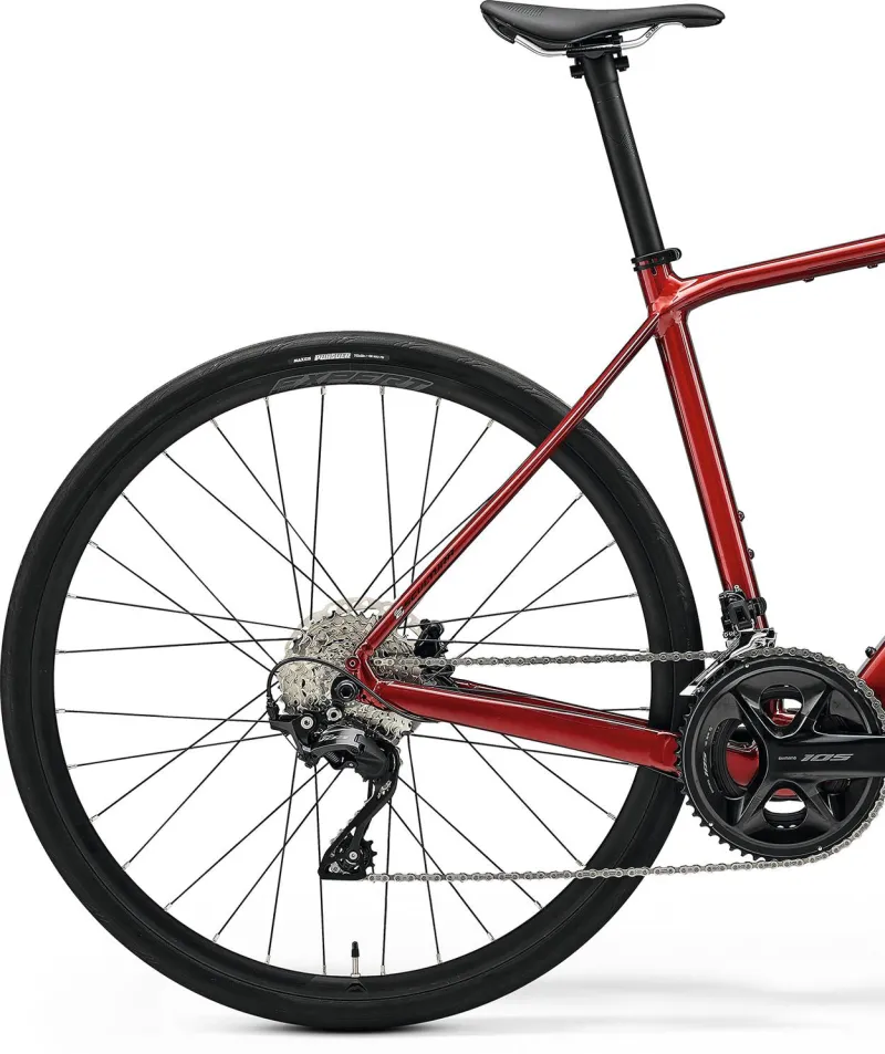 Merida eScultura 400 Electric Road Bike 2025 - Red - Image 2