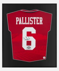 Framed Pallister Signed Manchester United Shirt 1994-96 [Lite]