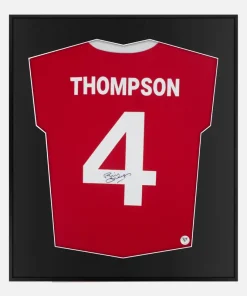 Framed Phil Thompson Signed Shirt, Liverpool, Number 4 [Lite]