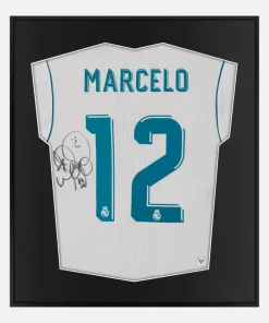 Framed Marcello Signed Real Madrid Shirt, Champions League Final 2018 [Lite]