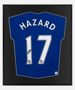 Framed Hazard Signed Shirt, Chelsea Home 17 [Lite]