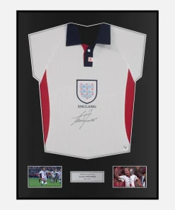 Framed Alan Shearer Signed England Shirt 1998 [Classic]
