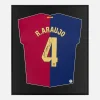 Framed Araujo Signed Shirt, Barcelona Home Kit [Lite]