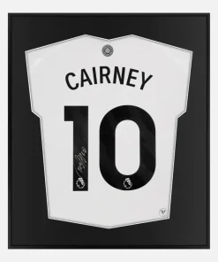 Framed Cairney Signed Shirt, Fulham White Home 10 [Lite]
