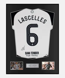 Framed Jamaal Lascelles Signed Newcastle United Shirt 2024-25 [Classic]