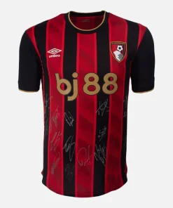 Squad Signed Bournemouth Shirt 2025-26 Home [15 Autographs]