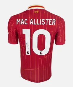 Alexis Mac Allister Signed Liverpool Shirt 2024-25 Home [10]