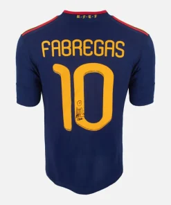 Cesc Fabregas Signed Spain Shirt 2010 World Cup Away [10]
