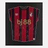 Framed Bournemouth Signed Shirt, Squad Autographs Official Kit [Lite]