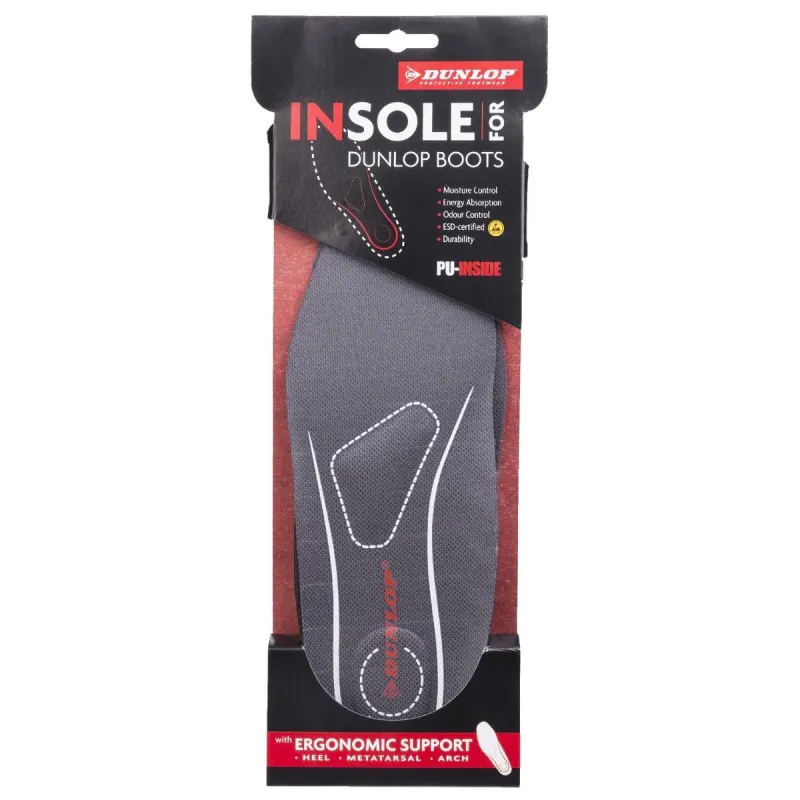 Dunlop Insole Premium With Ergonomic Support Black