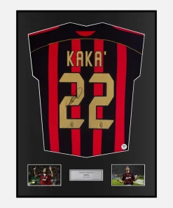 Framed Kaka Signed AC Milan Shirt Home 2006-07 [Classic]