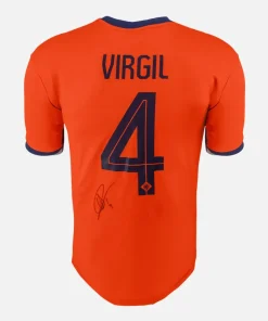Virgil Van Dijk Signed Netherlands Shirt 2024-25 Home [4]