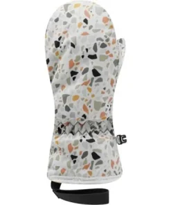 RACER BABYPRINT TODDLER SKI MITTS OFF WHITE
