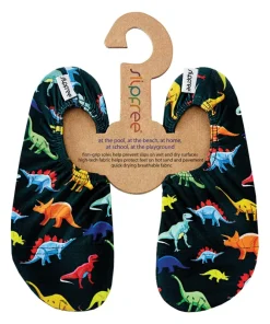 Slipfree Boys Shoes Dino Green