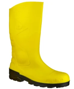 Dunlop Devon Full Safety Wellington Yellow/Black