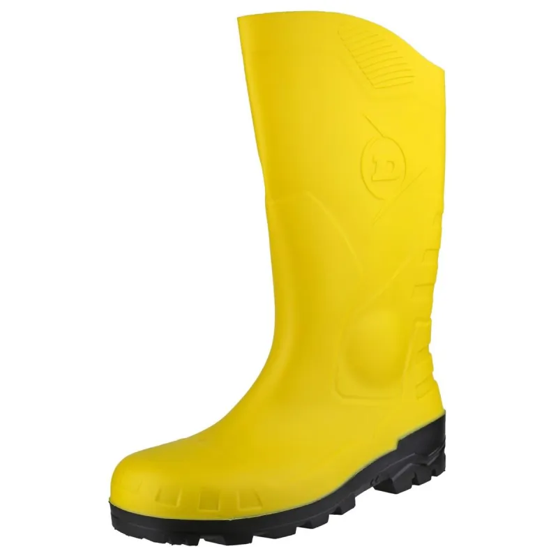 Dunlop Devon Full Safety Wellington Yellow/Black - Image 3