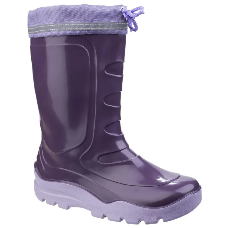 Group Five Splish Slip on Childrens Wellington Liliac