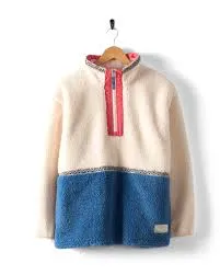 SALTROCK LADIES BATTAMS WHITE 1/4 ZIP FLEECE