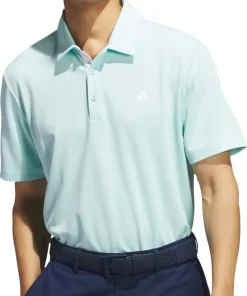 adidas Drive Heather Short Sleeve Mens Golf Polo Shirt - Green