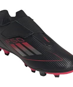 Adidas Junior Football Boot F50 Club VEL FG/MG J Core Black/Iron Metallic/Lucid Red