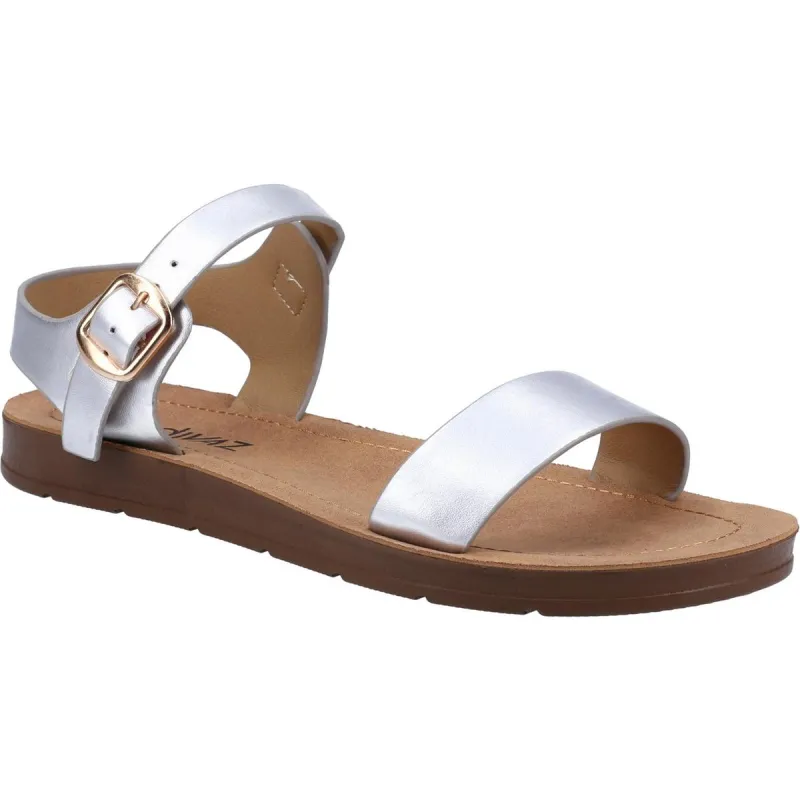 Divaz Geneva Vegan Summer Sandal Silver