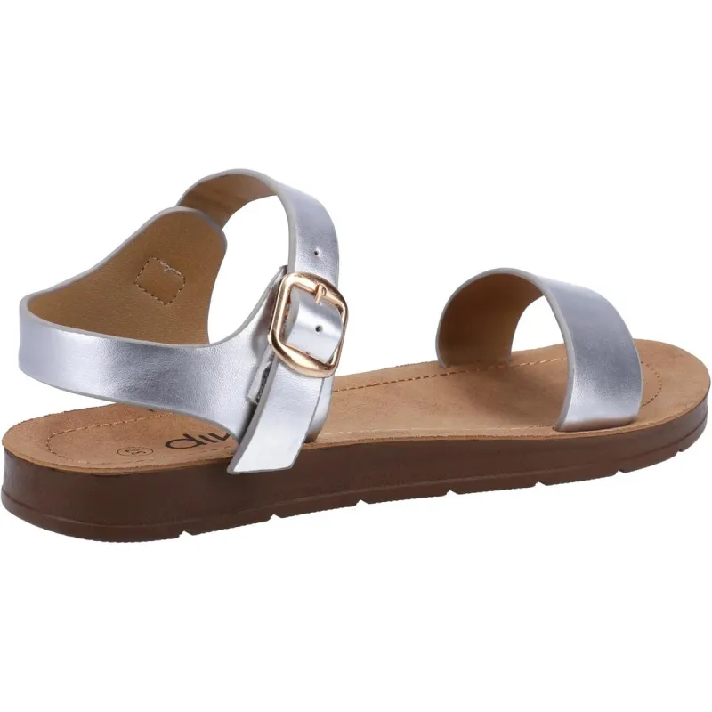 Divaz Geneva Vegan Summer Sandal Silver - Image 3