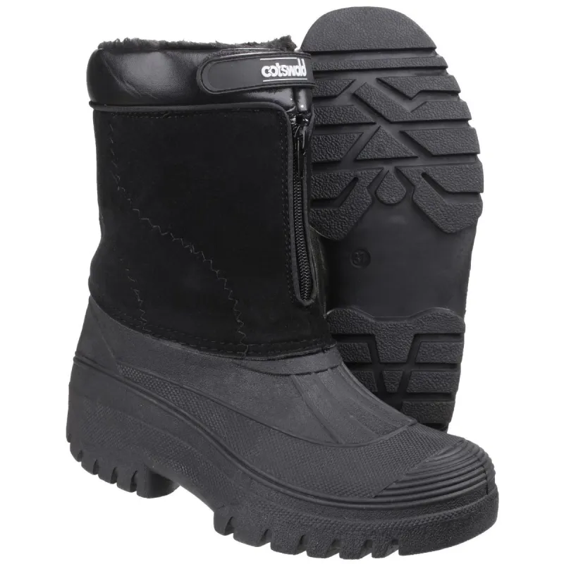 Cotswold Venture Waterproof Winter Boot Black - Image 2