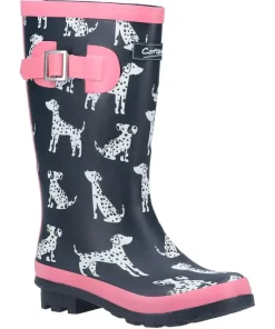 Cotswold Spot Wellington Boots Navy