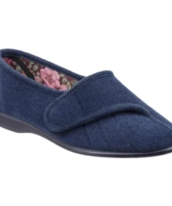 GBS Audrey Touch Fastening Slipper Navy
