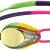 ARENA TRACKS MIRROR JUNIOR SWIMMING GOGGLE  VIOLET/FUSHIA/GREEN