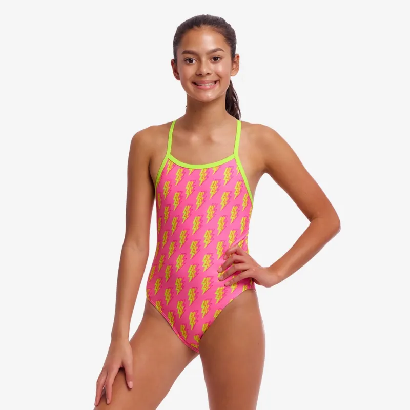 FUNKITA GIRLS SINGLE STRAP ONE PIECE SWIMSUIT STUNNER