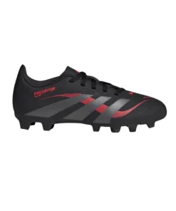 Adidas Junior Football Boot Predator Club FG/MG Core Black/Grey Four/Lucid Red