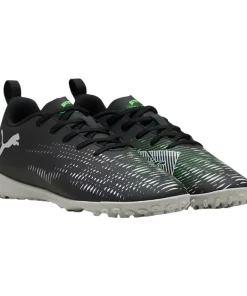 Puma Junior Astro Turf Boots Future 8 Play TT Black/Cool Gray/Fluorescent Green