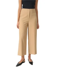 Soaked Womens Pants Corinne Wide Cropped Travertine