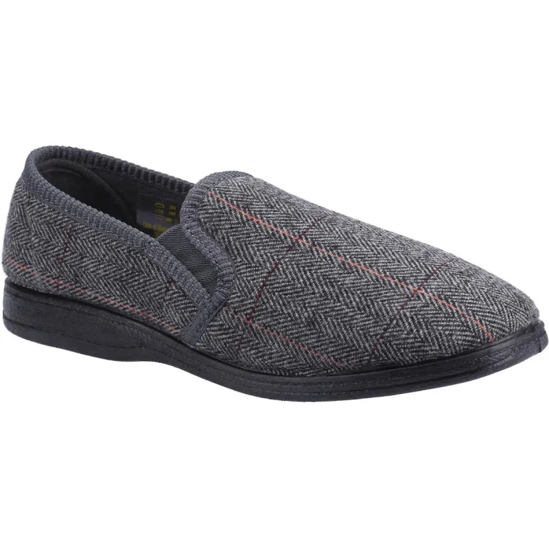 Fleet & Foster Mitchell Slip On Slipper Grey