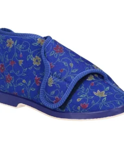 GBS Bella Ladies Wide Fit Slipper Blue