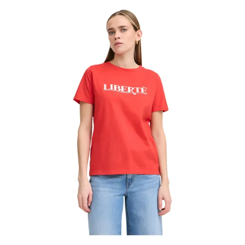 Ichi Womens T-Shirt Comono Mars Red