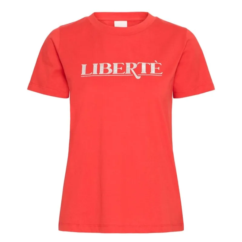 Ichi Womens T-Shirt Comono Mars Red - Image 2