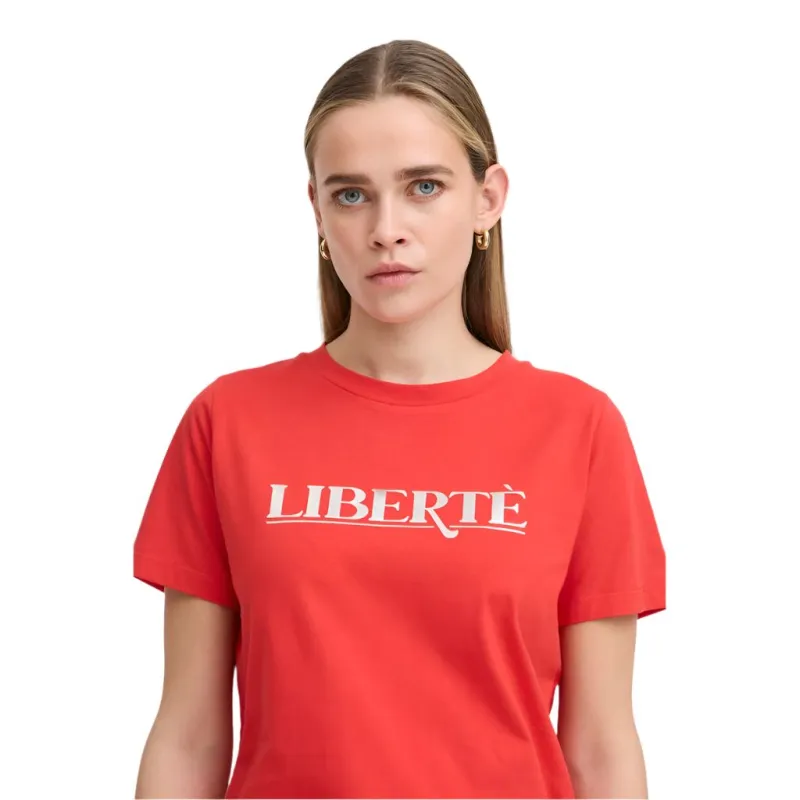 Ichi Womens T-Shirt Comono Mars Red - Image 3