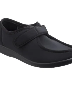 GBS Med Northwick Touch Fastening Slipper Black