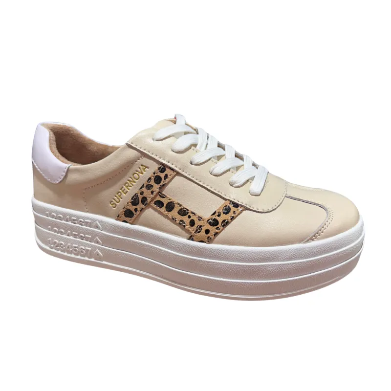 Drilleys Womens Trainer Sixty Eight Whipped Cheetah