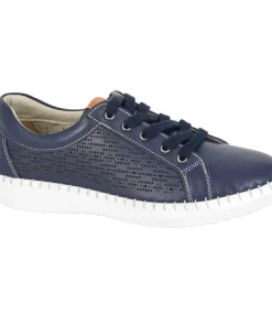 Mod Comfys Womens Trainer L674NC Navy Blue Leather